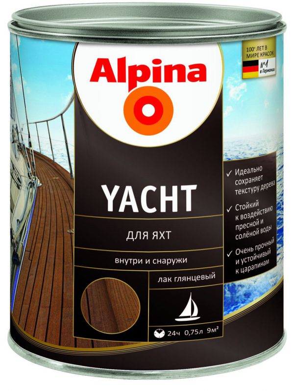 „Alpina“ jachtos lakas
