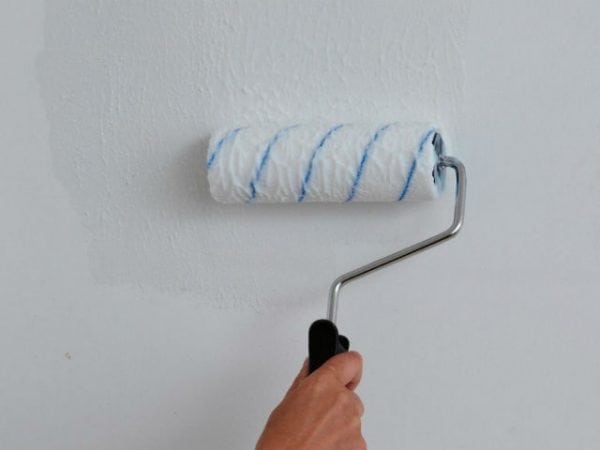Peignez le mur avec un rouleau