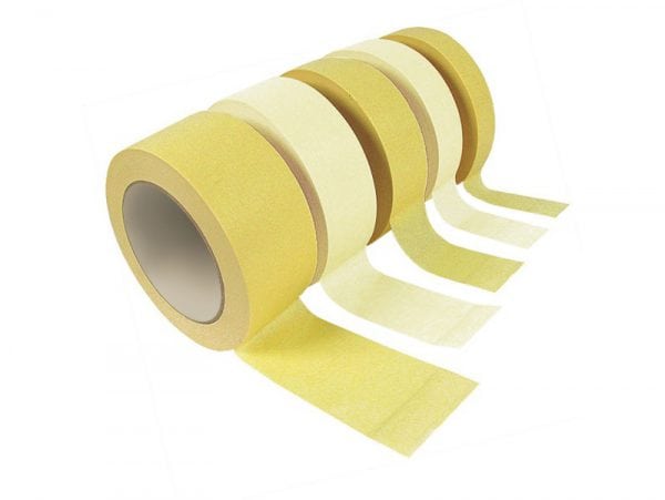 Maskovacia páska v rôznych farbách a veľkostiach