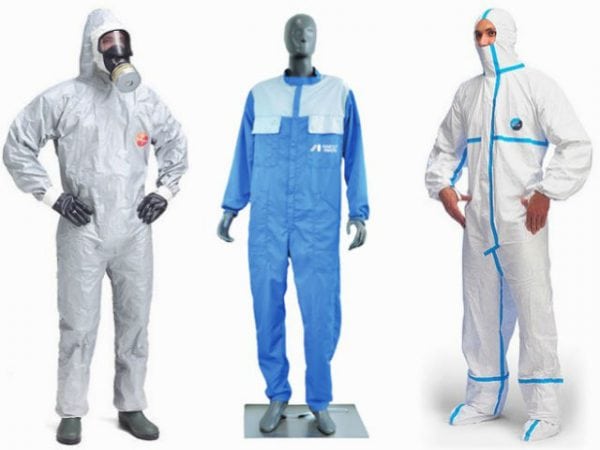 Různé ochranné obleky pro malování