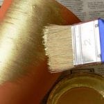 Malování bronzovou barvou