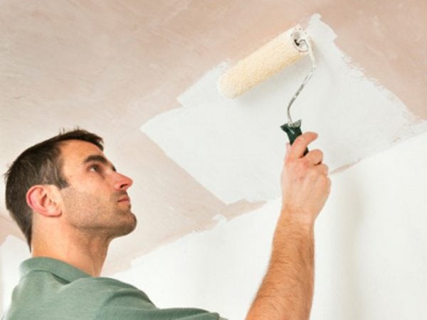 Боядисване на таван от гипсокартон