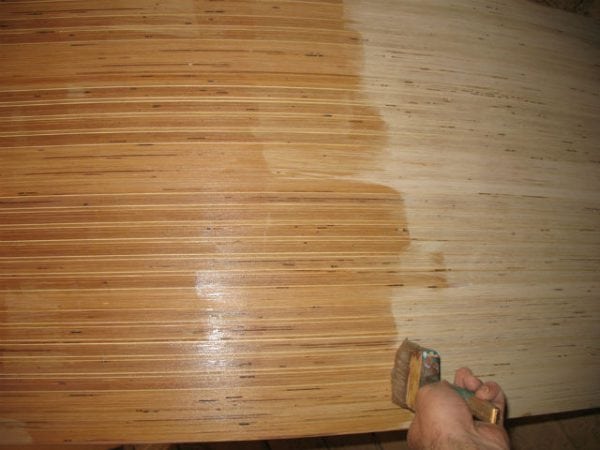 Impregnation of plywood