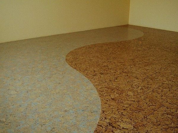 Maľovaná korková podlaha