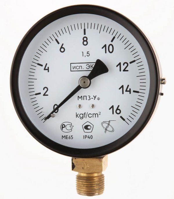 Na reguláciu tlaku je potrebný manometer