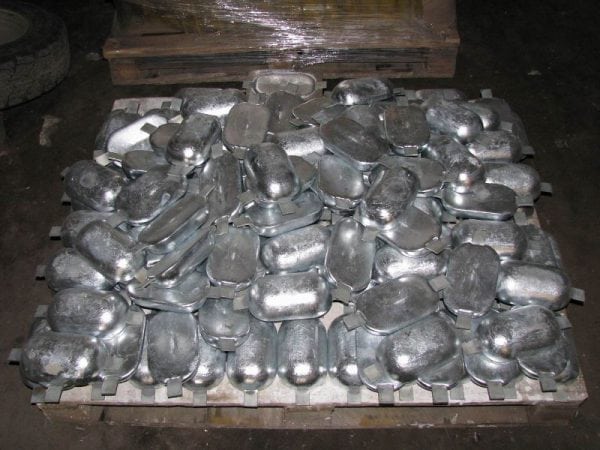 Pedaços de alumínio