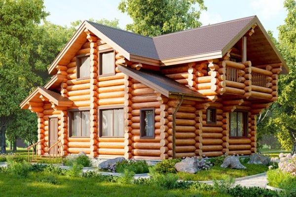 Дървена къща от дървена къща