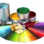 Palette de couleurs acryliques