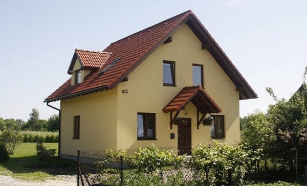 Béžový malovaný dům