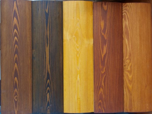 Možné barvy pro impregnaci dřeva pro venkovní použití