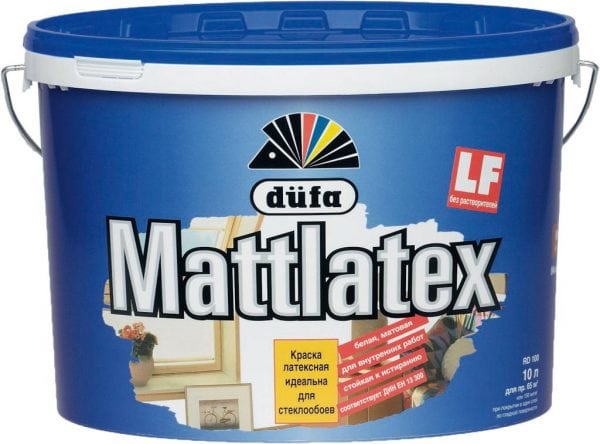สีน้ำยาง Mattlatex Dufa สำหรับกระจก