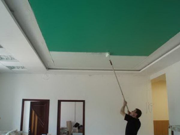 Боядисайте тавана за опъване