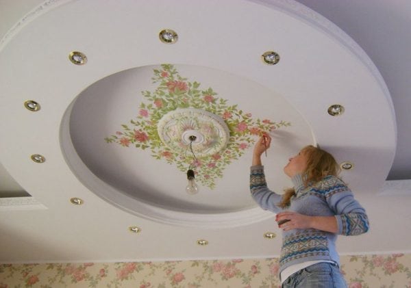 Umělecká malba textilních stropů