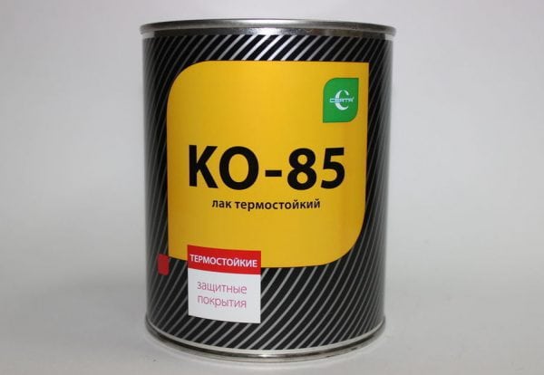 Varmebestandig lakk for fremstilling av emalje KO-814