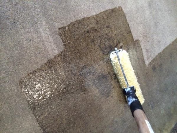 Spracovanie betónového povrchu lakom EP-55