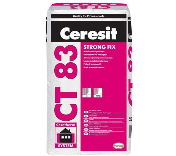 Ceresit CT 83 để gắn bảng polystyrene mở rộng