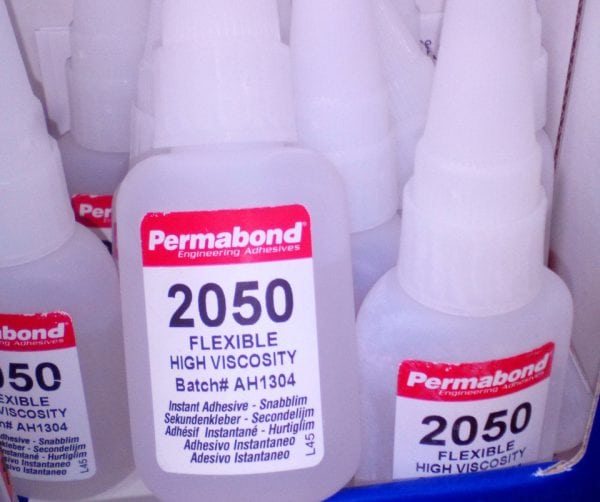 Permabond C2050 fleksibelt cyanoakrylatlim