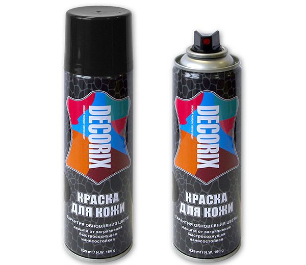 Spraymaling for å beskytte og oppdatere DECORIX glatte lærprodukter