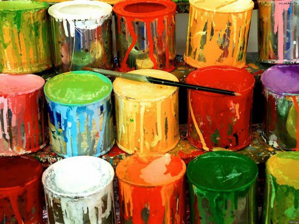 Tetthet av forskjellige typer maling