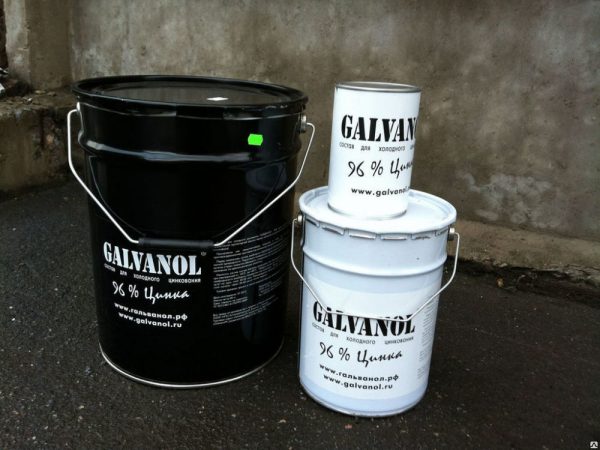 องค์ประกอบสำหรับชุบสังกะสีเย็น Galvanol