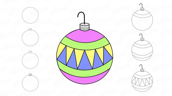Procédure de coloration du ballon du Nouvel An