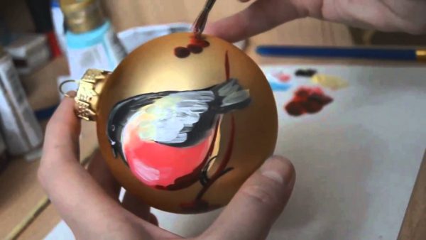 Malování novoroční koule