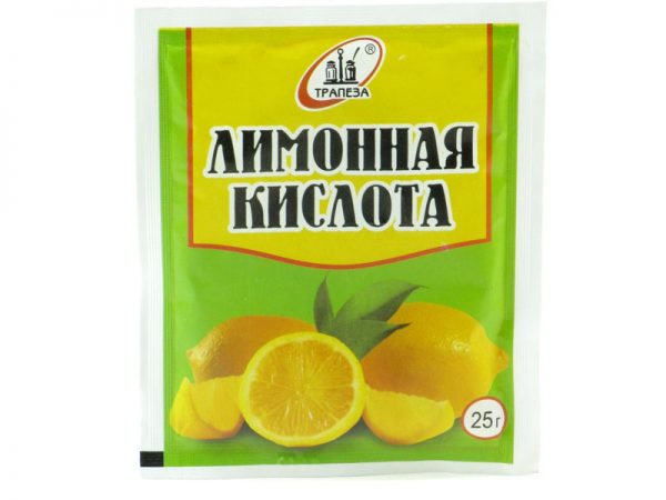 Kyselina citrónová poskytuje dobré výsledky.