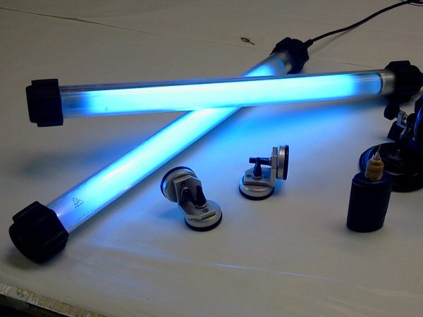 Lâmpadas UV para colar vidro