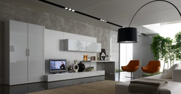 High-tech obývací pokoj