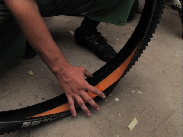 Bruk av anti-punkteringstape