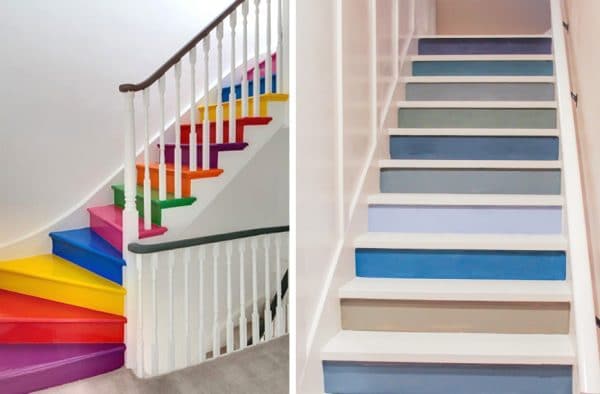 Vícebarevné schody