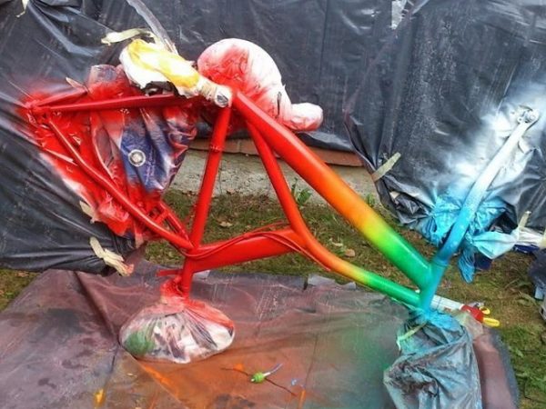 Peinture cadre vélo