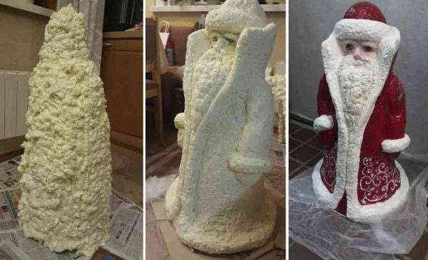Święty Mikołaj z pianki poliuretanowej