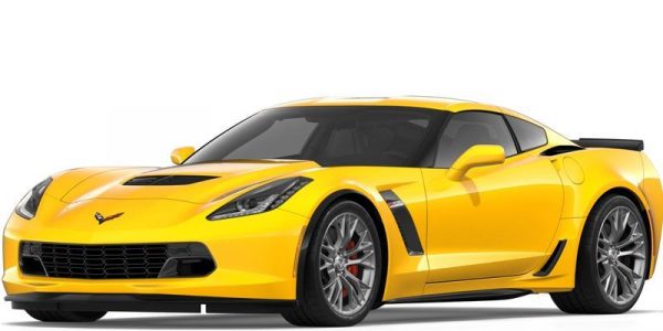 Žltá Chevrolet Corvette