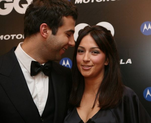 Ivan Urgant med sin nåværende kone Natalya Kiknadze