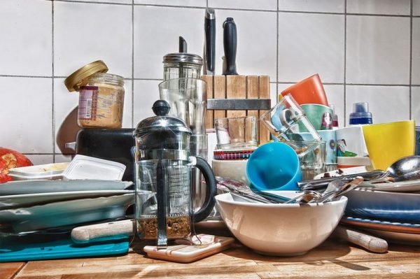 Resíduos de utensílios e acessórios de cozinha