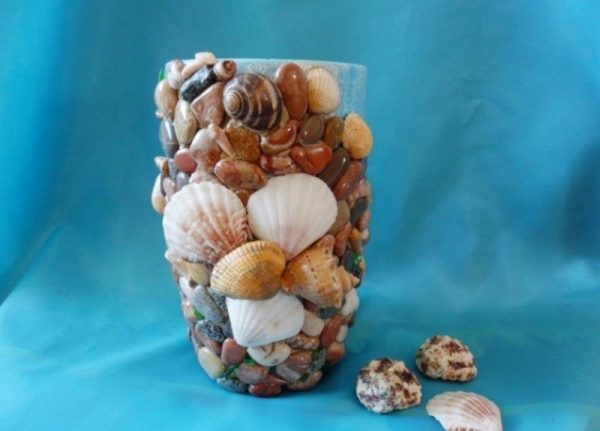Decor vaz sea stones