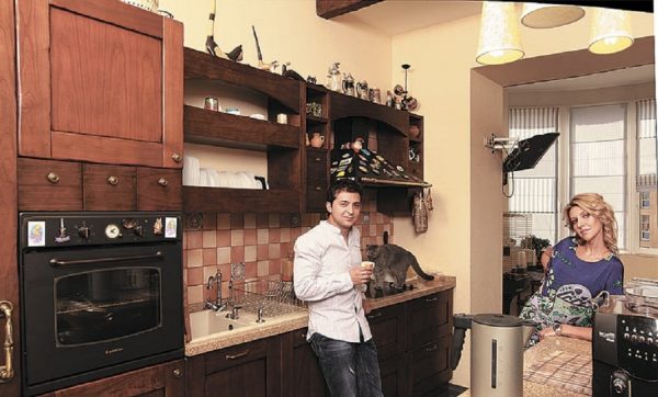 زيلينسكي مع زوجته في المطبخ