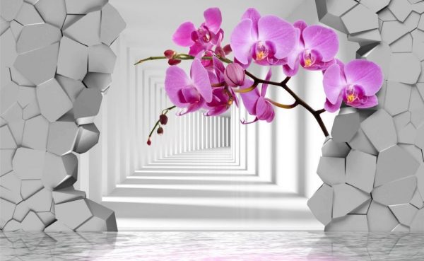 Fotografický papier so stereoskopickými kvetmi