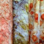 Barvení batika textilie na ledě doma