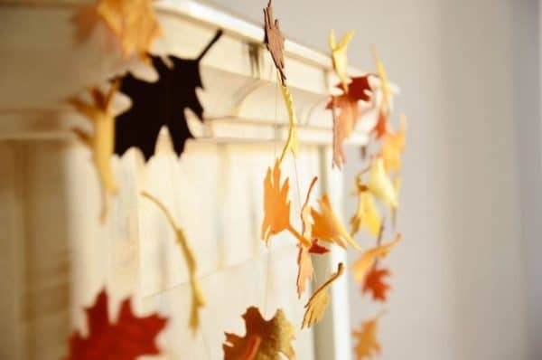 Podzimní dekorace pro interiér věnec