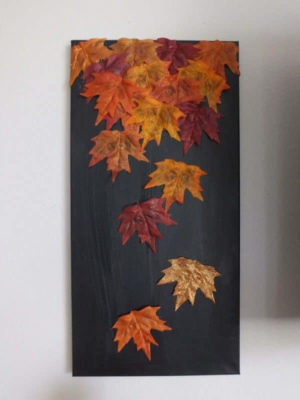Painel de folhas de outono