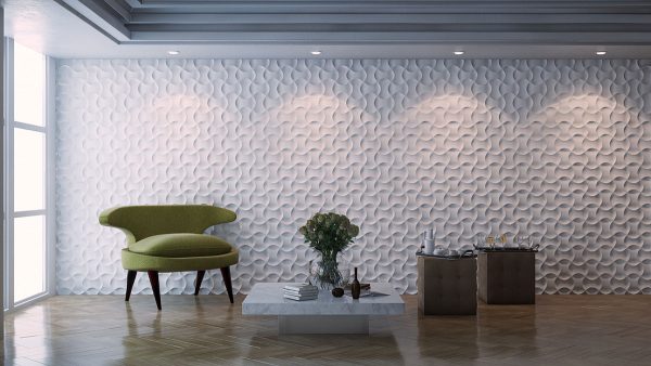 Panneaux 3D en plâtre pour murs