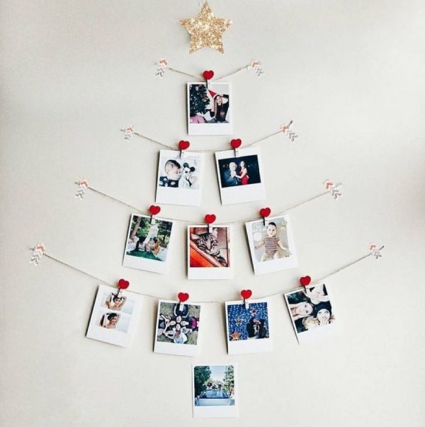Árvore de Natal de fotos de família
