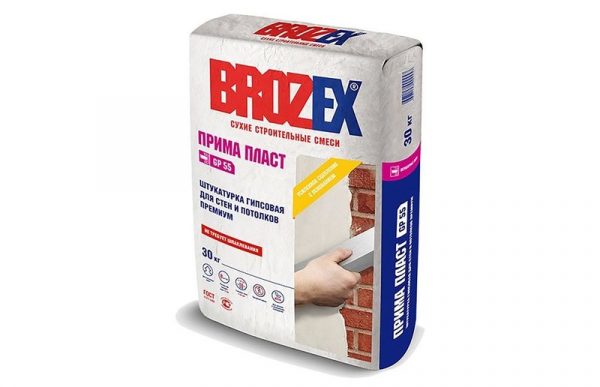 Brosex gipsmineralblanding for vegger og tak