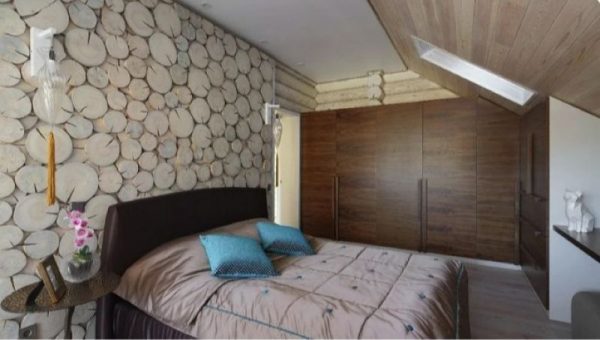 ห้องนอนที่โรแมนติกในบ้านของ Sergey Zhigunov