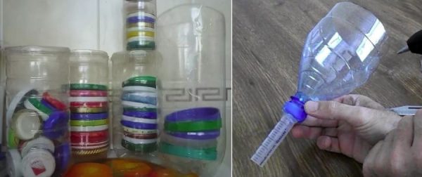O uso de garrafas plásticas na vida cotidiana