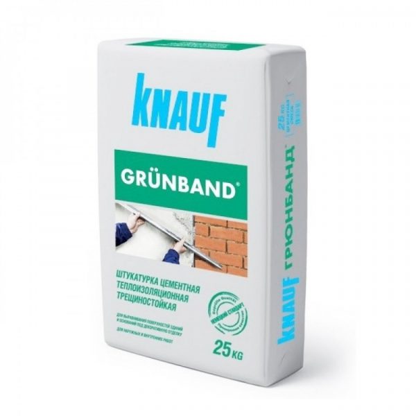 Įtrūkimams atsparus „Knauf Grunband“ tinkas