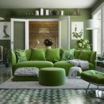 Grågrønn farge i interiøret