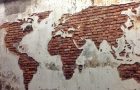 Карта на света на лепенката